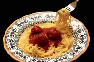 Gluten Free Meatballs and Spaghetti
