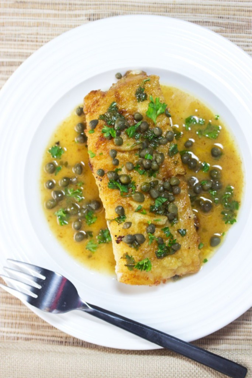 15 Minute Wild Cod Piccata Recipe - Gluten Free Homestead