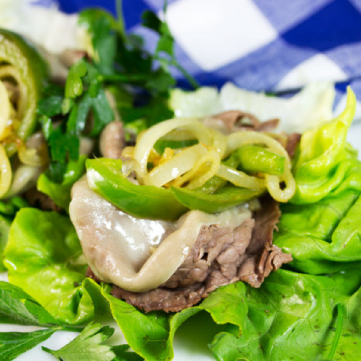 Philly Cheesesteak Lettuce Wraps - Gluten Free Homestead